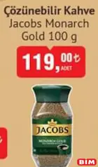 JACOBS MONARCH GOLD ÇÖZÜNEBİLİR KAHVE 100 G